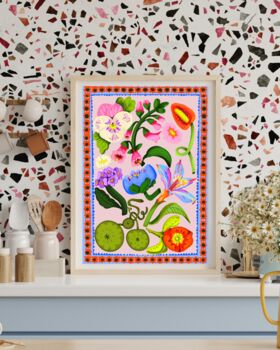 'Sunshine' Summer Inspired Colourful Pattern Print, 2 of 3