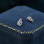 Sterling Silver Cute Little Ladybird Stud Earrings, thumbnail 3 of 12