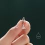 Celtic Trinity Knot Huggie Hoop Earrings, thumbnail 2 of 11