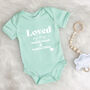 Loved By Auntie And Uncle Personalised Babygrow, thumbnail 9 of 9