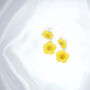 Buttercup Pressed Flower Sterling Silver Studs, thumbnail 7 of 10