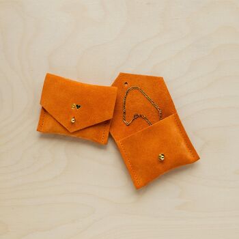 Personalised Suede Square Jewellery Pouch, 4 of 9