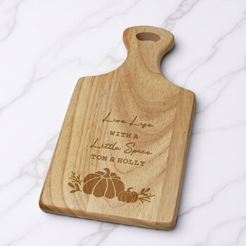 Personalised Witchy Pumpkin Paddle Chopping Board, 2 of 4