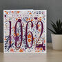 Personalised Flower Birth Year Card, thumbnail 2 of 4