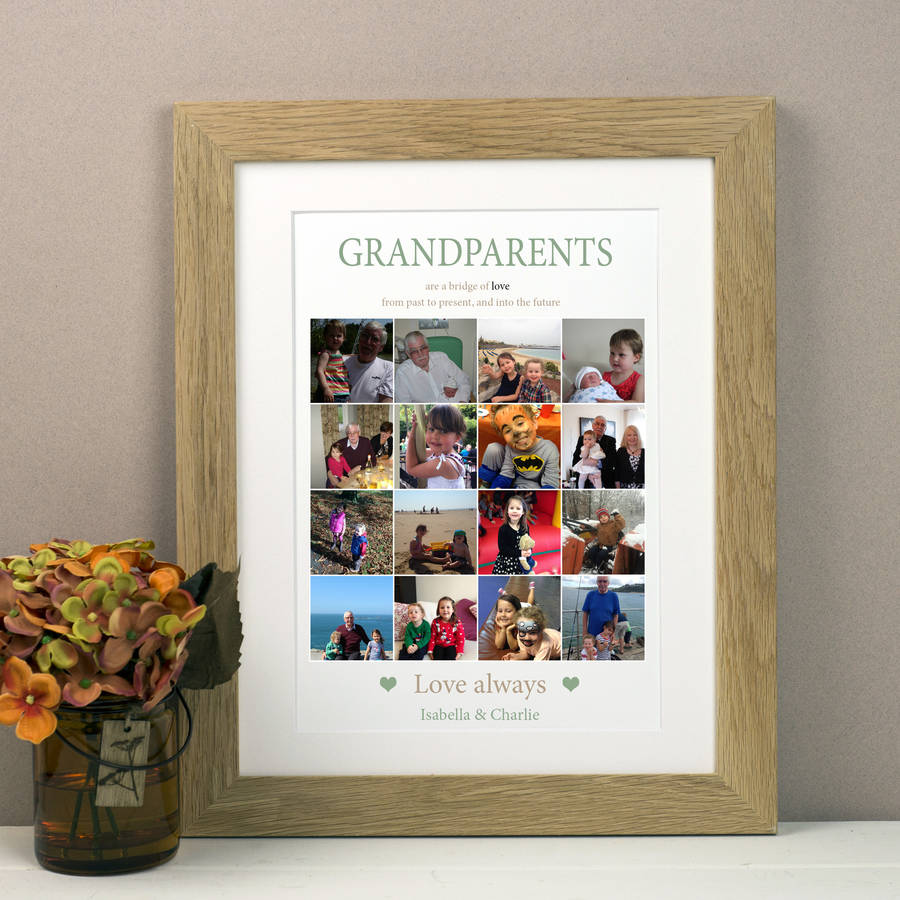 Personalised Grandparent Collage Print By Lisa Marie Designs