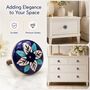 Small Blue Floral Ceramic Drawer Knob, thumbnail 4 of 9