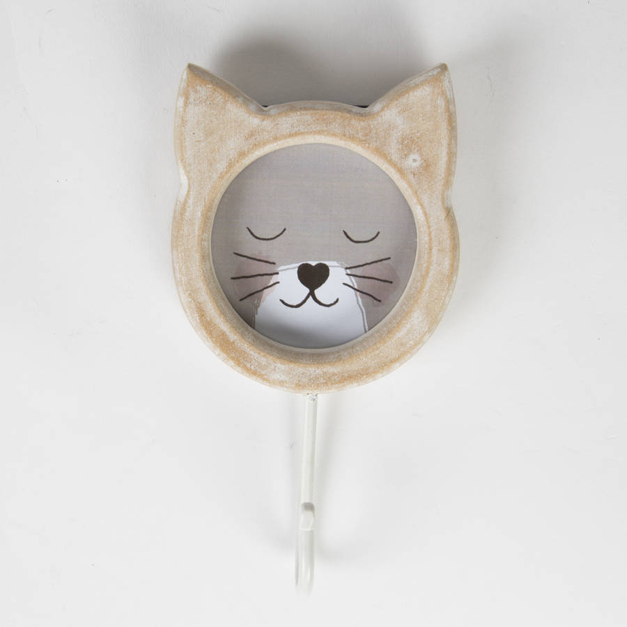 Wooden Animal Picture Frame And Hook By Little Baby Company