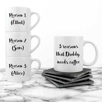 Personalised Daddy And Me Coffee And Juice Mugs, 3 of 3