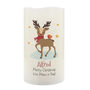 Personalised Christmas Reindeer Nightlight LED Candle, thumbnail 4 of 4