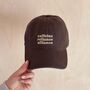 'Caffeine Reliance Alliance' Cotton Baseball Cap, thumbnail 1 of 8