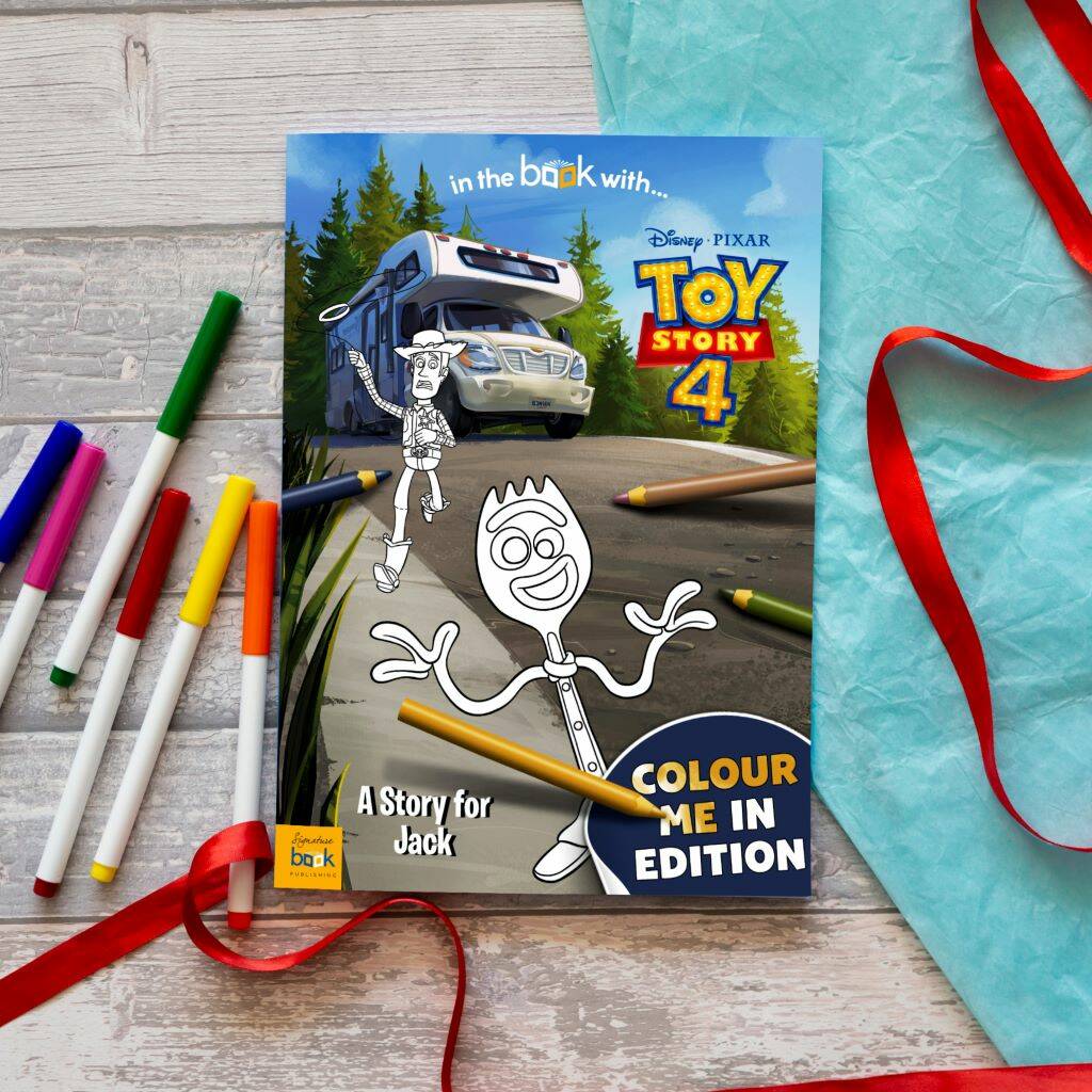 Personalised Toy Story Four Colouring Book, 1 of 8