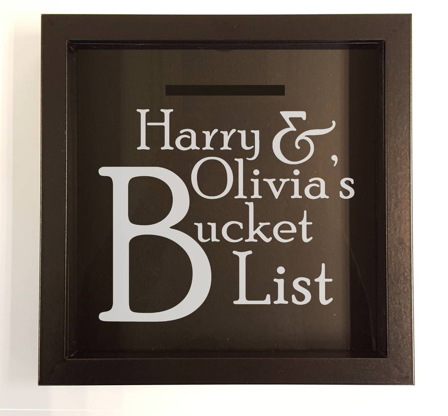 Personalised Keepsake Box Bucket List By Perfect Personalised Gifts