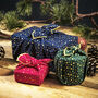 Christmas Reusable Fabric Furoshiki Gift Wrap, thumbnail 1 of 10