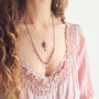 Ruby And Diamond Pave Necklace, thumbnail 6 of 10