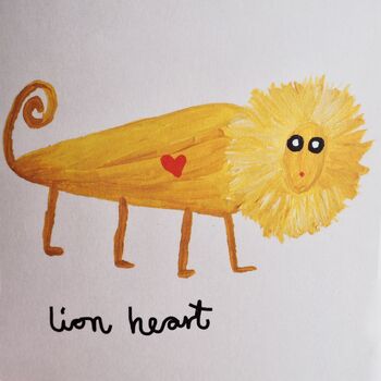 Lion Heart Leo / Valentines Card, 5 of 7