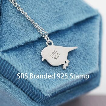 Robin Bird Pendant Necklace In Sterling Silver, 7 of 12