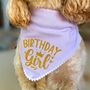 Gold Birthday Dog Bandana, thumbnail 1 of 7