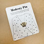 Modesty Bee Pin, Bee Shaped Modesty Pin, Bee Little Brooch, thumbnail 4 of 6