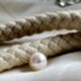 'Ginto' Real Gold Single Pearl Necklace, thumbnail 5 of 12