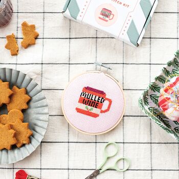 Mulled Wine Cross Stitch Kit, 3 of 4