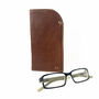 Personalised Tan Leather Glasses Case, thumbnail 2 of 8