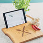 Personalised Oak Wood Chopping Board And iPad Stand, thumbnail 1 of 7