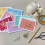 Thank You Script Box Set Of Eight Pastel Note Cards, thumbnail 10 of 10