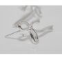 Silver And Gold Bow Bridesmaid Earrings, thumbnail 6 of 8