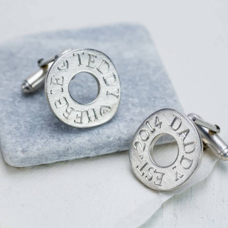 Image of Personalised Daddy Halo Cufflinks