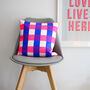 Neon Check Cushion, thumbnail 6 of 12