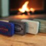 Firelighter And Match Tin Set Fireside Storage Iron Accessories Home Homewarming In Blue, thumbnail 8 of 12