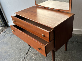 1960s Mid Century Vintage Chest Of Drawers With Mirror, 6 of 7