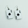 Ace Playing Card Earrings, thumbnail 3 of 3