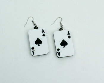 Ace Playing Card Earrings, 3 of 3