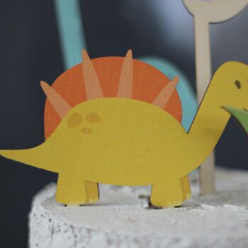 Personalised Cake Topper, Dinosaurs, 5 of 8