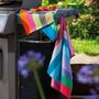 Summer Stripe 100% Cotton High Quality Tea Towel X Two, thumbnail 1 of 12