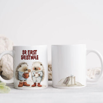 First Christmas Together Personalised Mug, 6 of 6