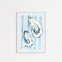 Summer Oysters Illustrated Art Print, thumbnail 1 of 4