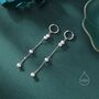 Natural Pearl Hoop Earrings In Sterling Silver, thumbnail 1 of 11