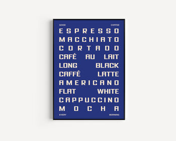 Coffee Guide Kitchen Unframed Print, 3 of 7