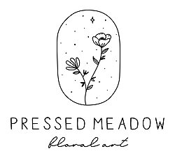 Pressed Meadow Floral Art Logo