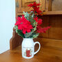 Robin And Wellies Christmas Flower Vase, thumbnail 1 of 6