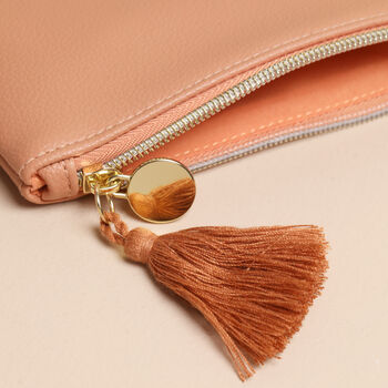 Vegan Leather Purse In Blush Beige, 2 of 2