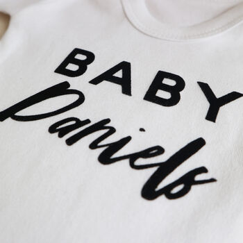 Personalised Baby Announcement Bodysuit, 3 of 8