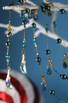 Christmas Garland, Pearls And Crystals, 9 of 11