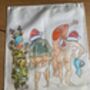 Christmas Wild Swim Tea Towel, thumbnail 1 of 3