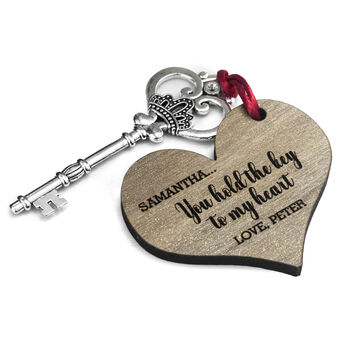 Personalised You Hold The Key To My Heart Keepsake, 6 of 6