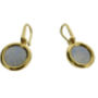 Gold Vermeil Moonstone Earrings, thumbnail 1 of 3