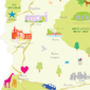 Personalised Wiltshire Map: Add Favourite Places, thumbnail 3 of 4