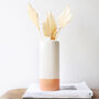 White Glaze Dipped Vase, H22cm, thumbnail 2 of 7